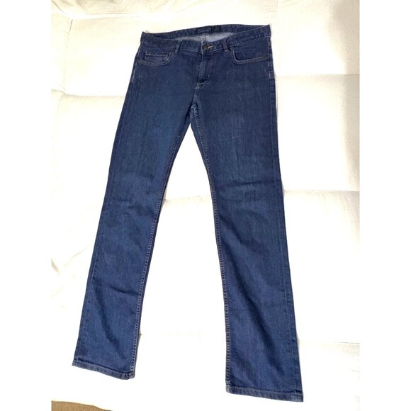 NWOT Patagonia Straight Leg Denim Organic Cotton Jeans Size 31 X 32.5 Dark Wash - Picture 2 of 13